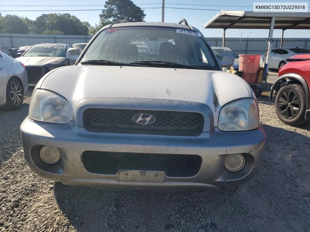 2002 Hyundai Santa Fe Gls VIN: KM8SC13D72U229318 Lot: 73178274