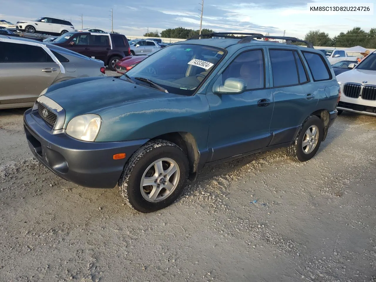 2002 Hyundai Santa Fe Gls VIN: KM8SC13D82U224726 Lot: 74333924