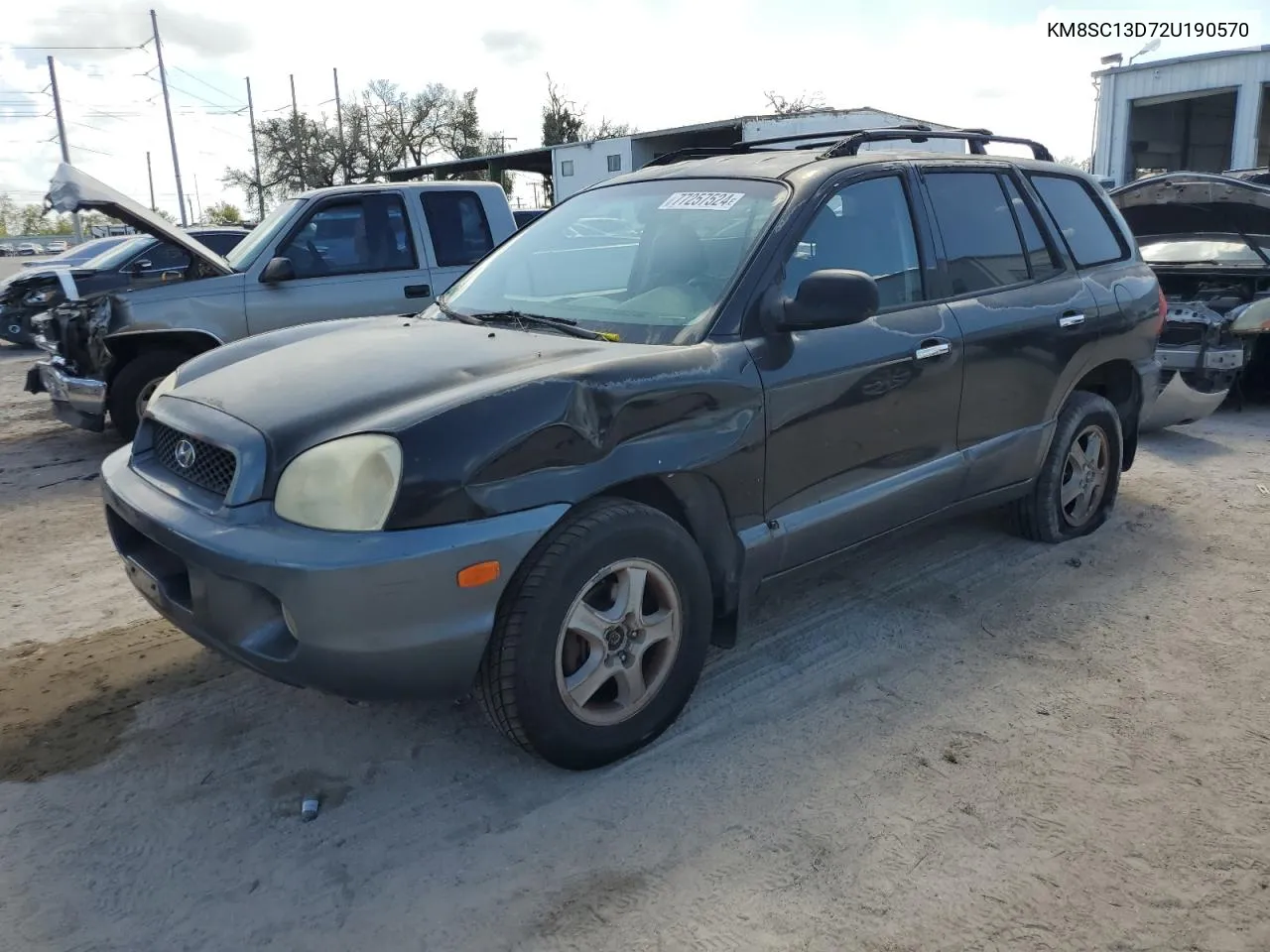 2002 Hyundai Santa Fe Gls VIN: KM8SC13D72U190570 Lot: 77257524