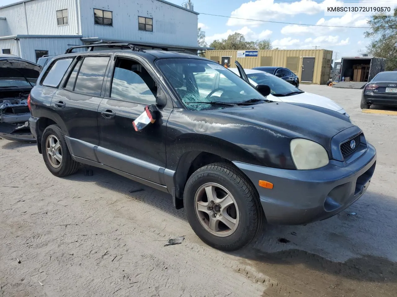 2002 Hyundai Santa Fe Gls VIN: KM8SC13D72U190570 Lot: 77257524