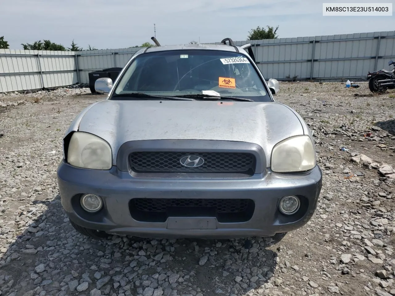 KM8SC13E23U514003 2003 Hyundai Santa Fe Gls