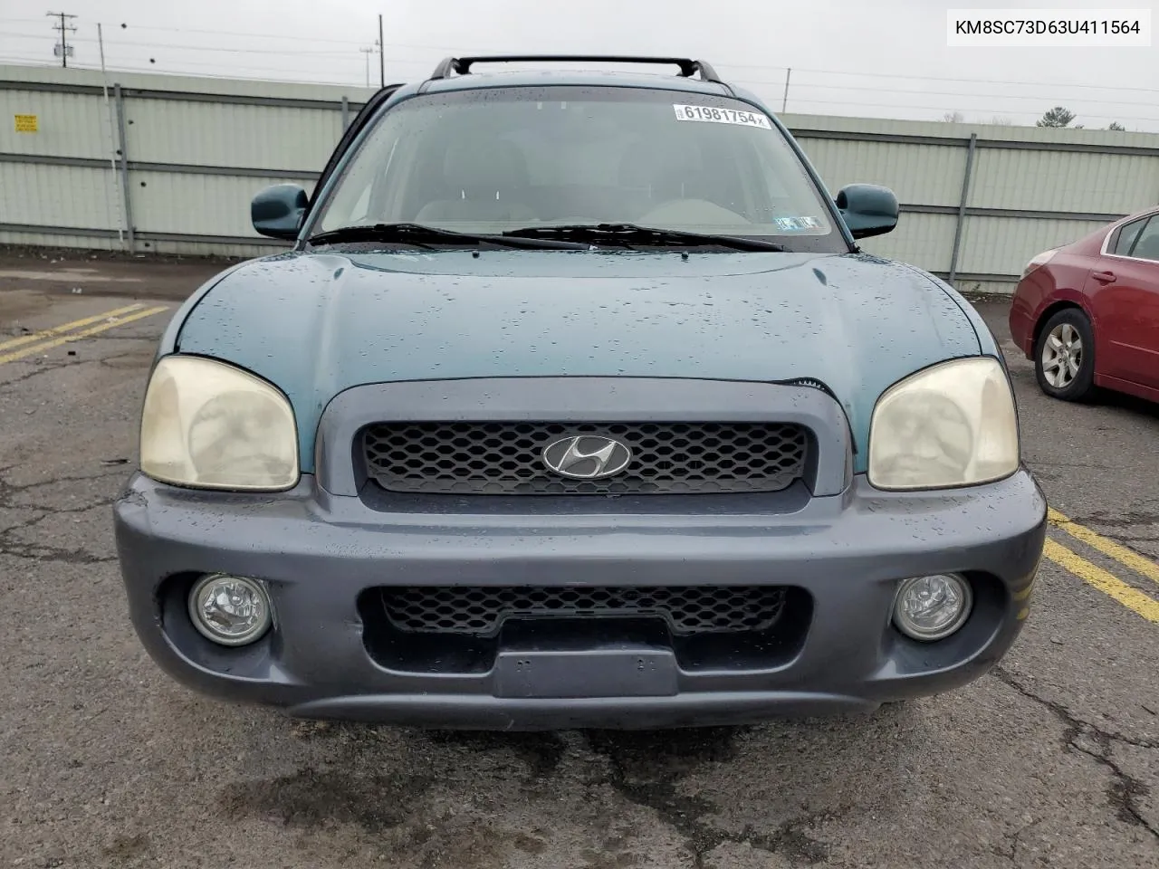 2003 Hyundai Santa Fe Gls VIN: KM8SC73D63U411564 Lot: 61981754