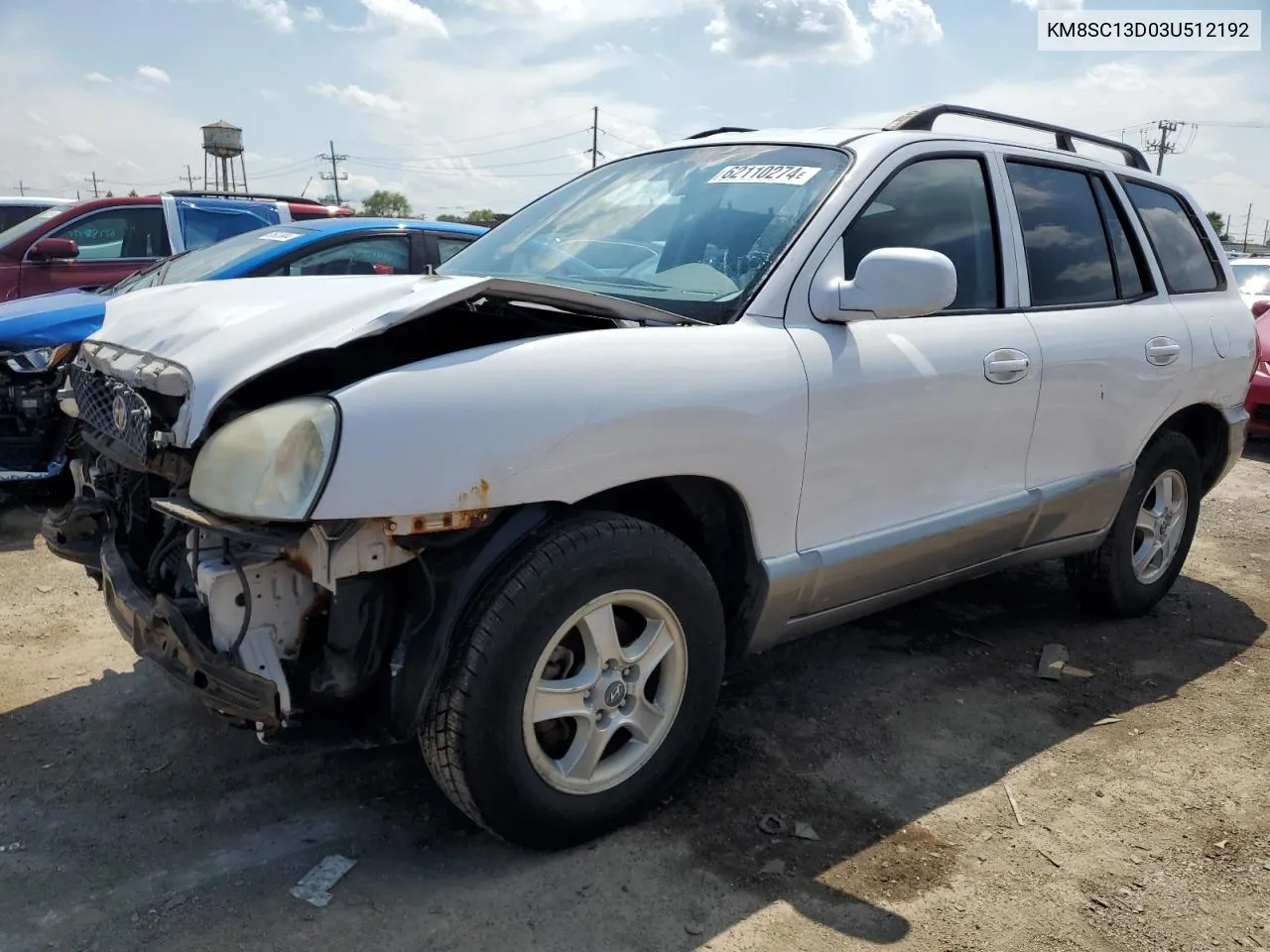 2003 Hyundai Santa Fe Gls VIN: KM8SC13D03U512192 Lot: 62110274