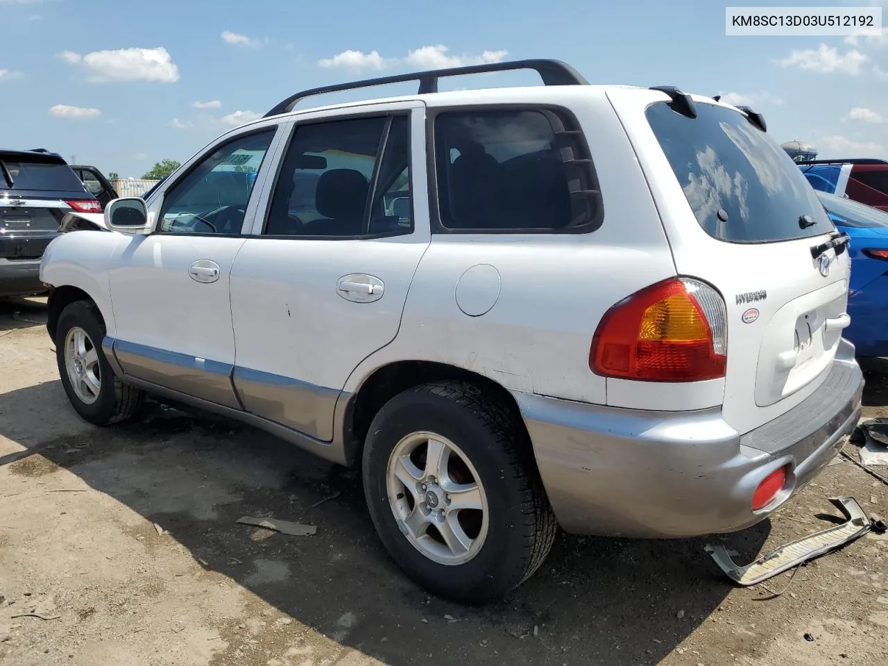 2003 Hyundai Santa Fe Gls VIN: KM8SC13D03U512192 Lot: 62110274