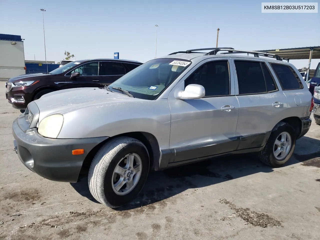 2003 Hyundai Santa Fe Gl VIN: KM8SB12B03U517203 Lot: 63284064