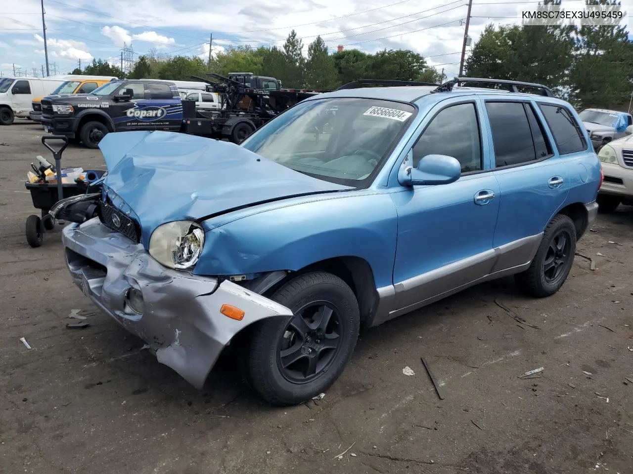 2003 Hyundai Santa Fe Gls VIN: KM8SC73EX3U495459 Lot: 68566604