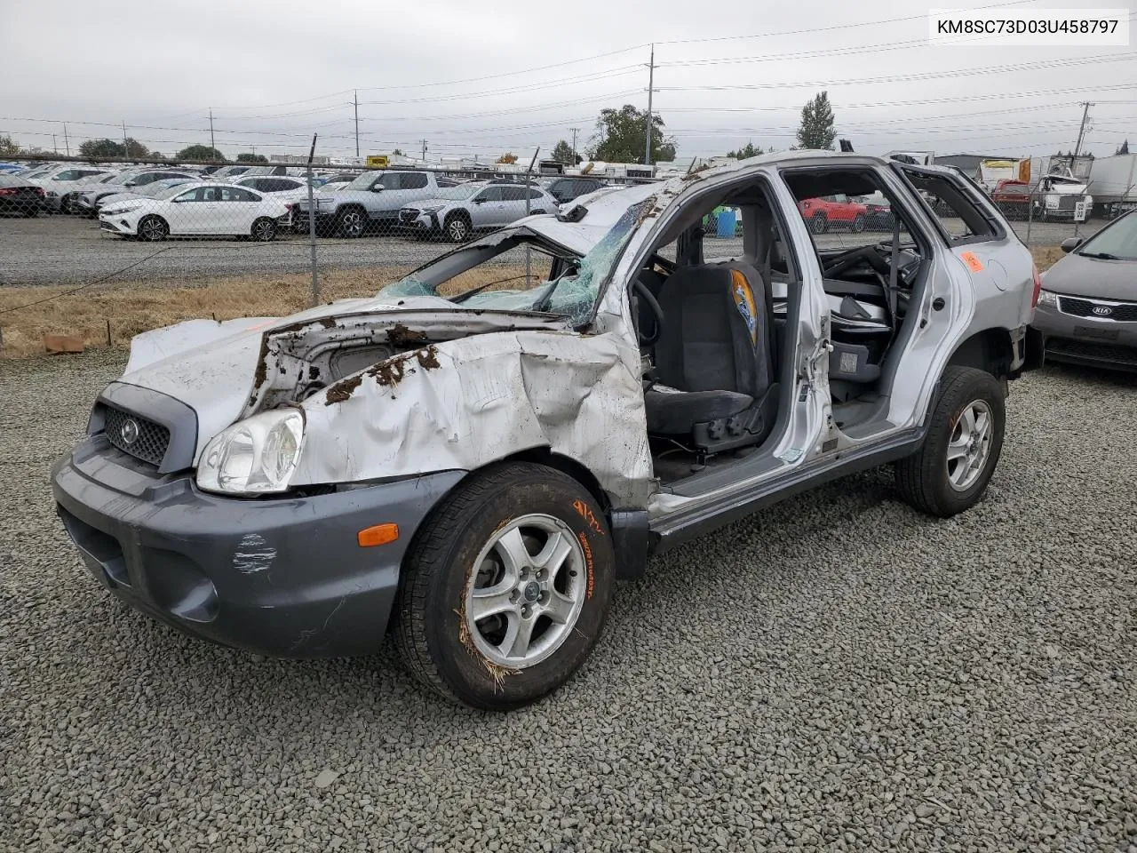 2003 Hyundai Santa Fe Gls VIN: KM8SC73D03U458797 Lot: 69877294