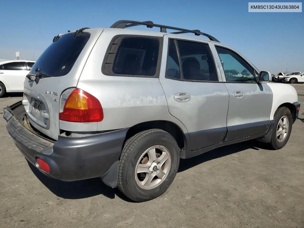 KM8SC13D43U363804 2003 Hyundai Santa Fe Gls