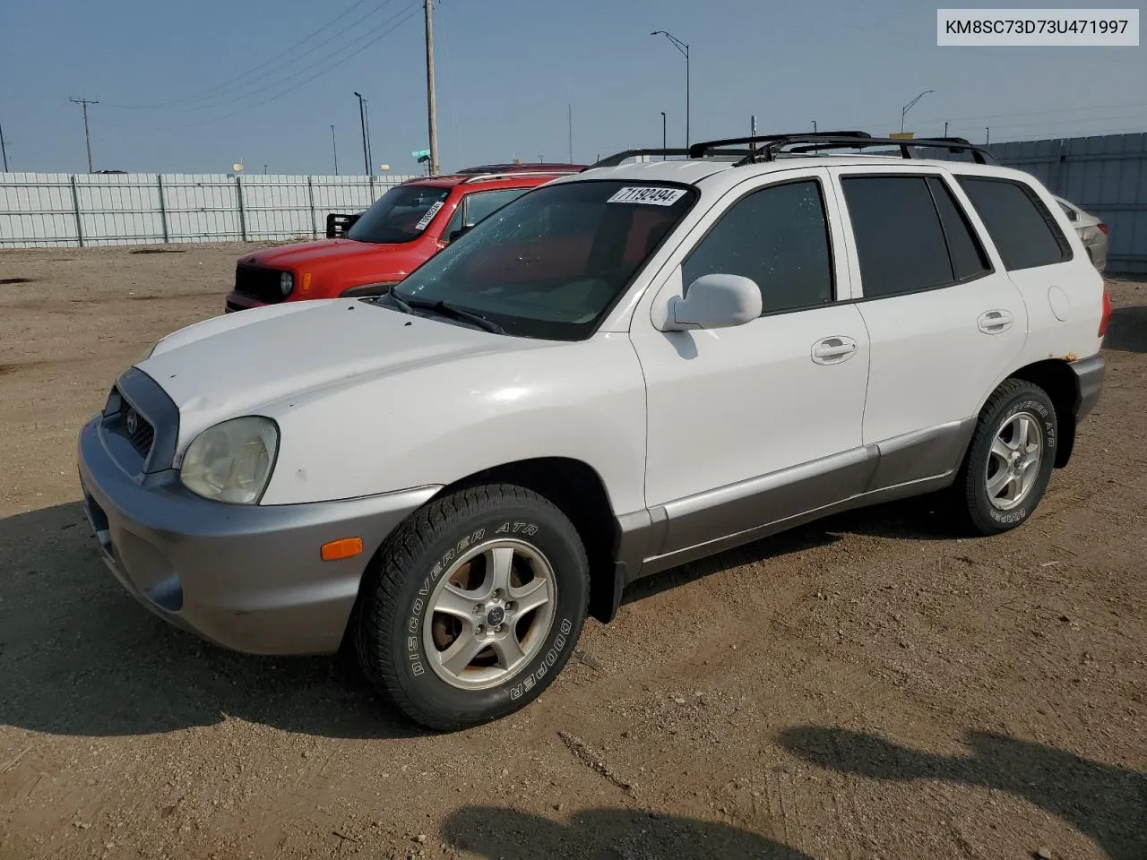 2003 Hyundai Santa Fe Gls VIN: KM8SC73D73U471997 Lot: 71192494