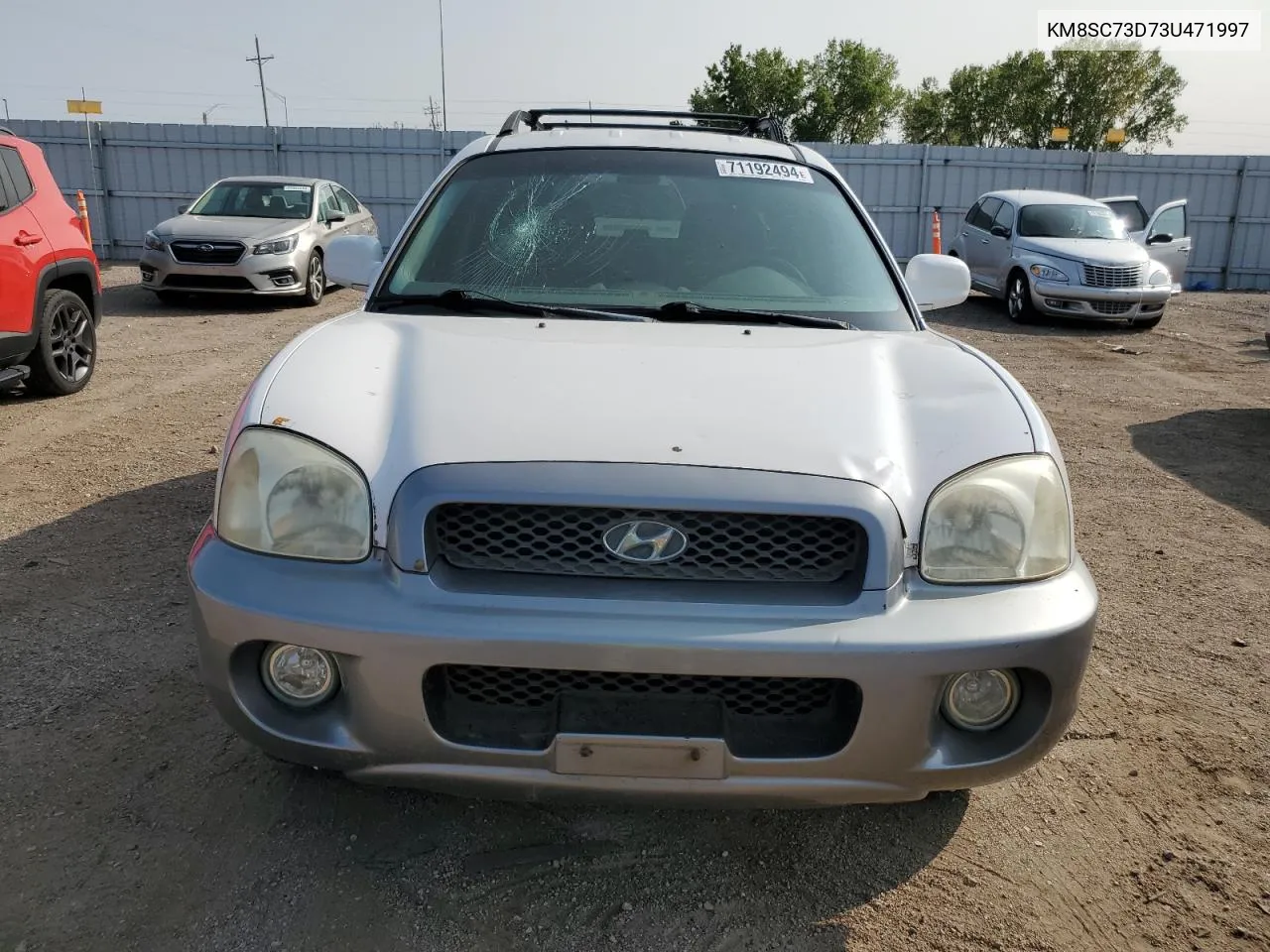 2003 Hyundai Santa Fe Gls VIN: KM8SC73D73U471997 Lot: 71192494