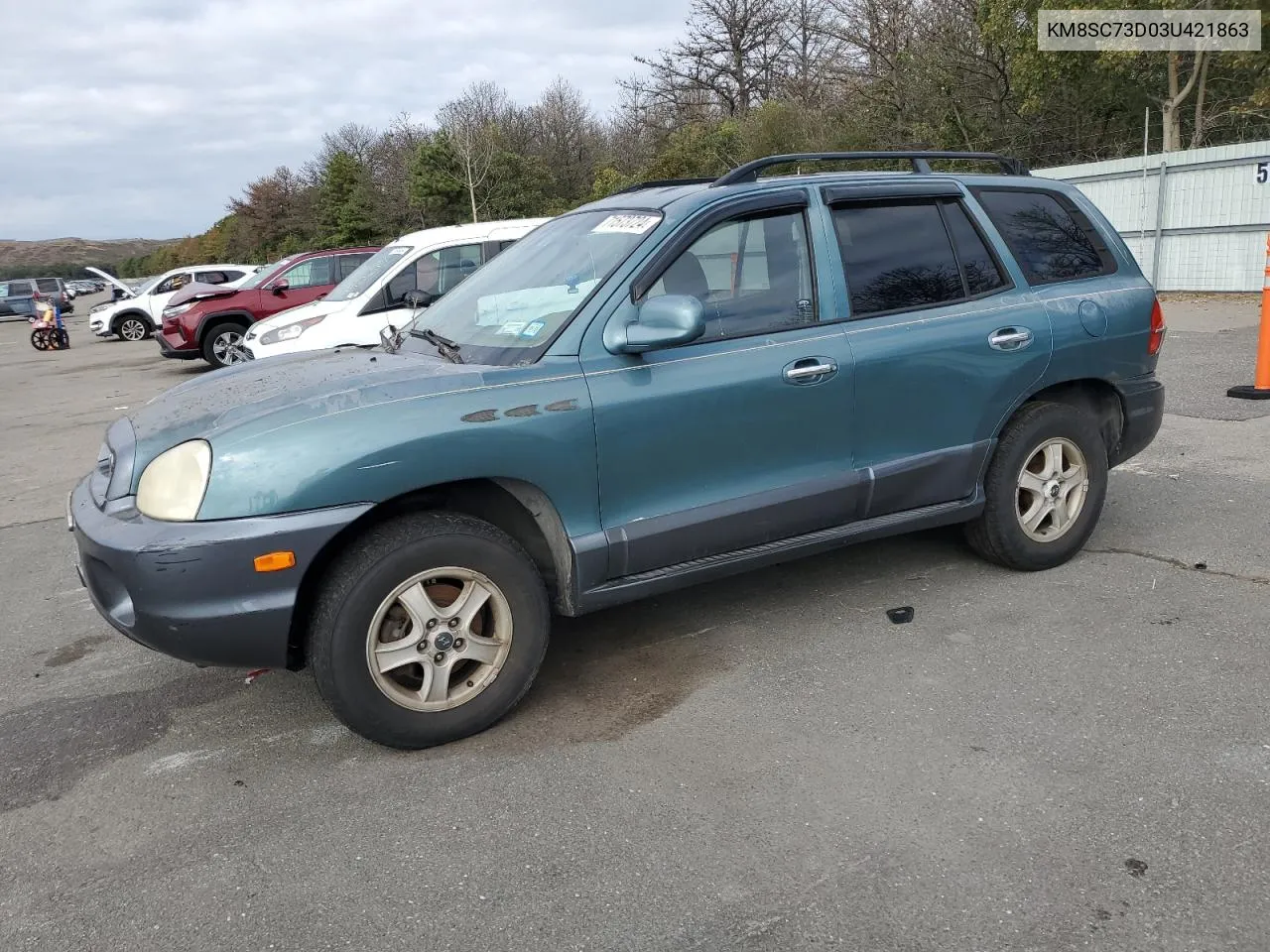 2003 Hyundai Santa Fe Gls VIN: KM8SC73D03U421863 Lot: 71573724