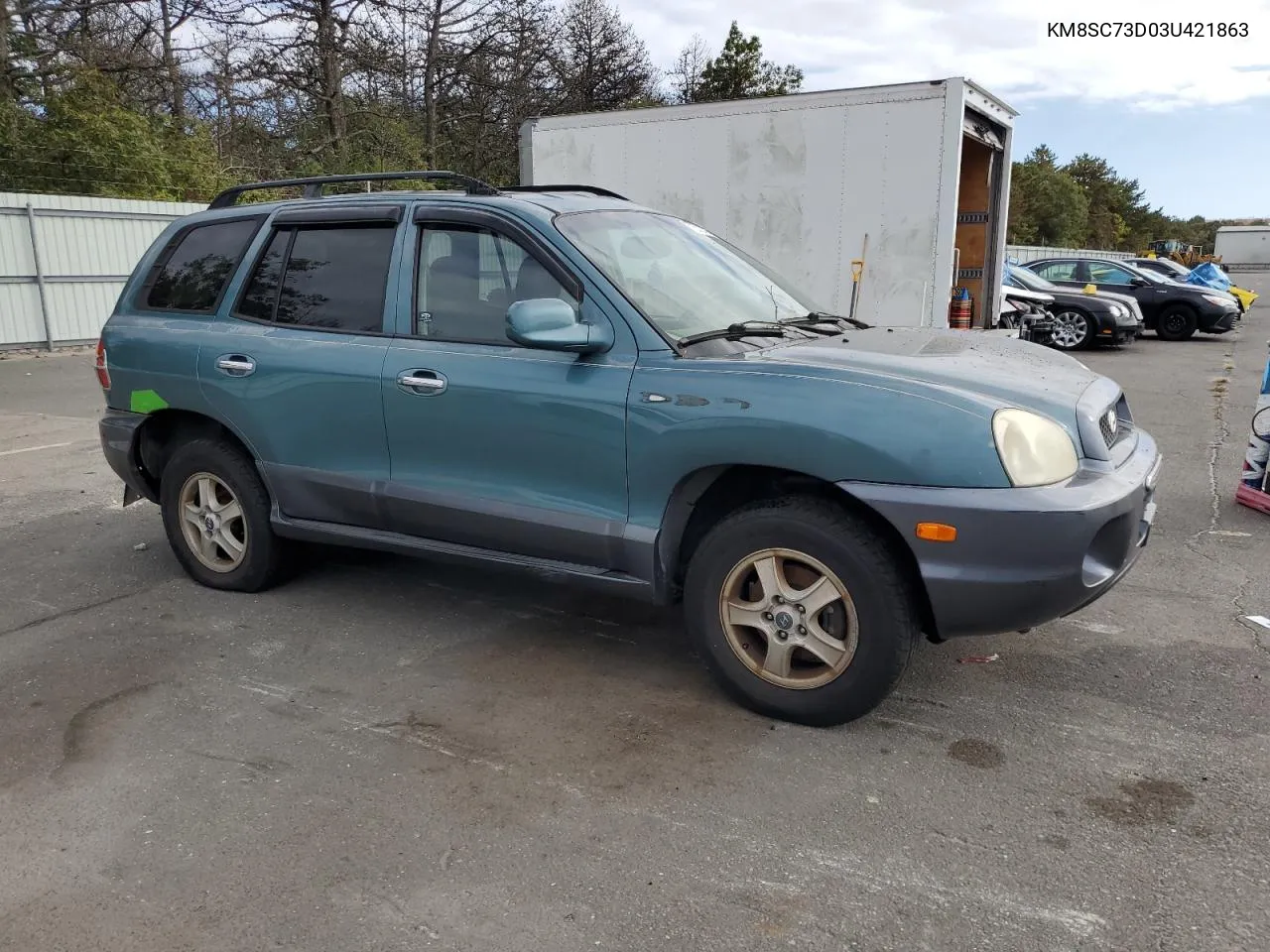 KM8SC73D03U421863 2003 Hyundai Santa Fe Gls