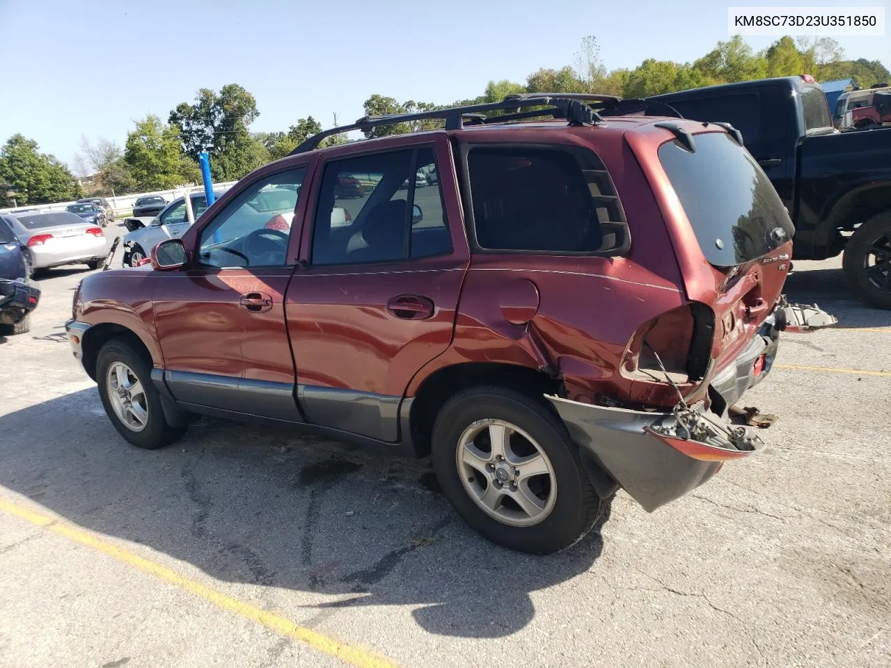 2003 Hyundai Santa Fe Gls VIN: KM8SC73D23U351850 Lot: 74153394