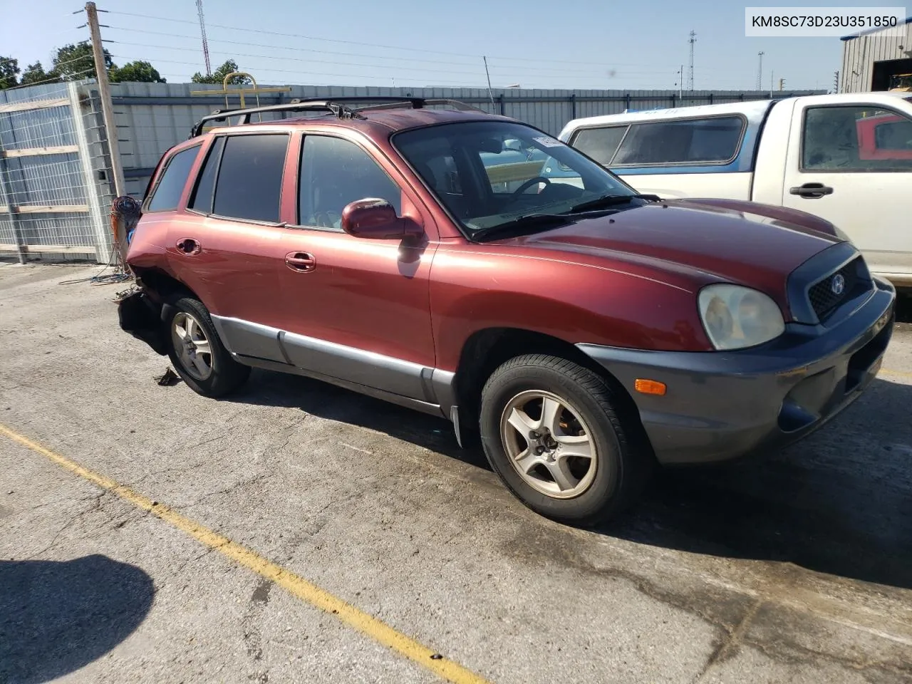 2003 Hyundai Santa Fe Gls VIN: KM8SC73D23U351850 Lot: 74153394