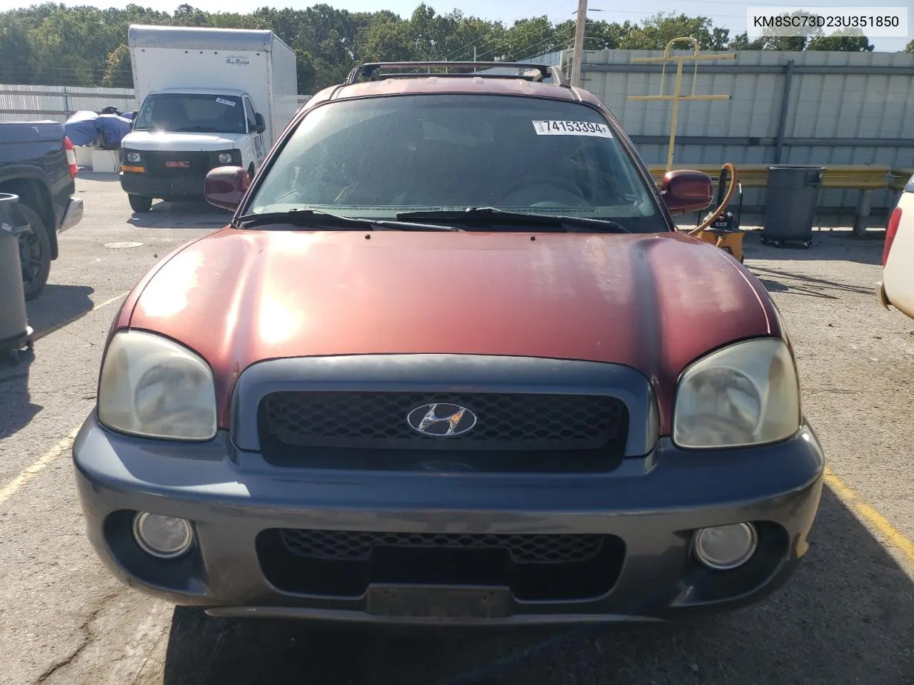 2003 Hyundai Santa Fe Gls VIN: KM8SC73D23U351850 Lot: 74153394