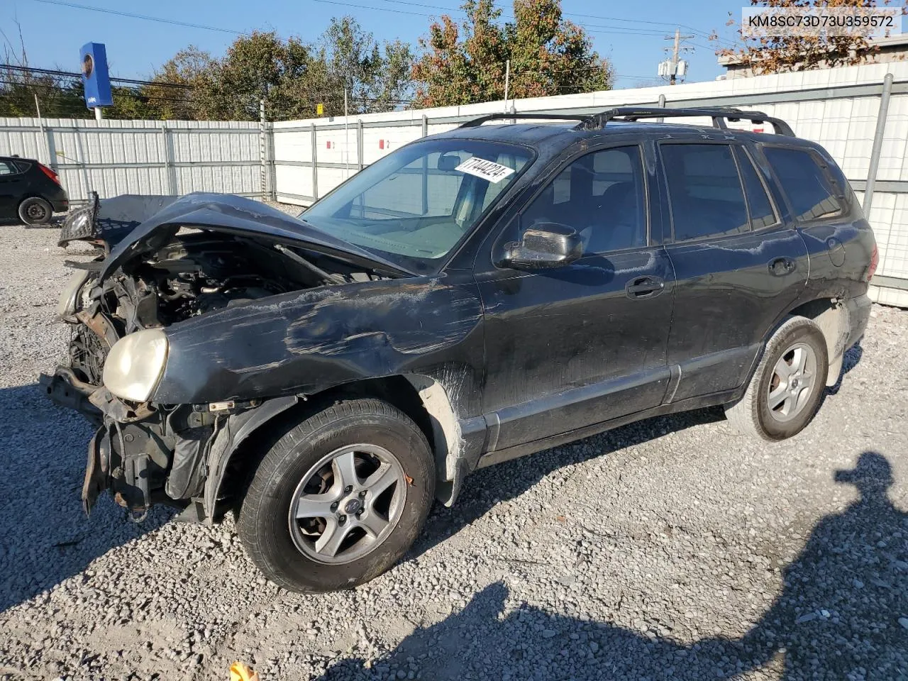 2003 Hyundai Santa Fe Gls VIN: KM8SC73D73U359572 Lot: 77444224