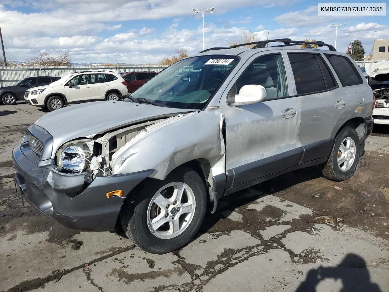 2003 Hyundai Santa Fe Gls VIN: KM8SC73D73U343355 Lot: 79268794