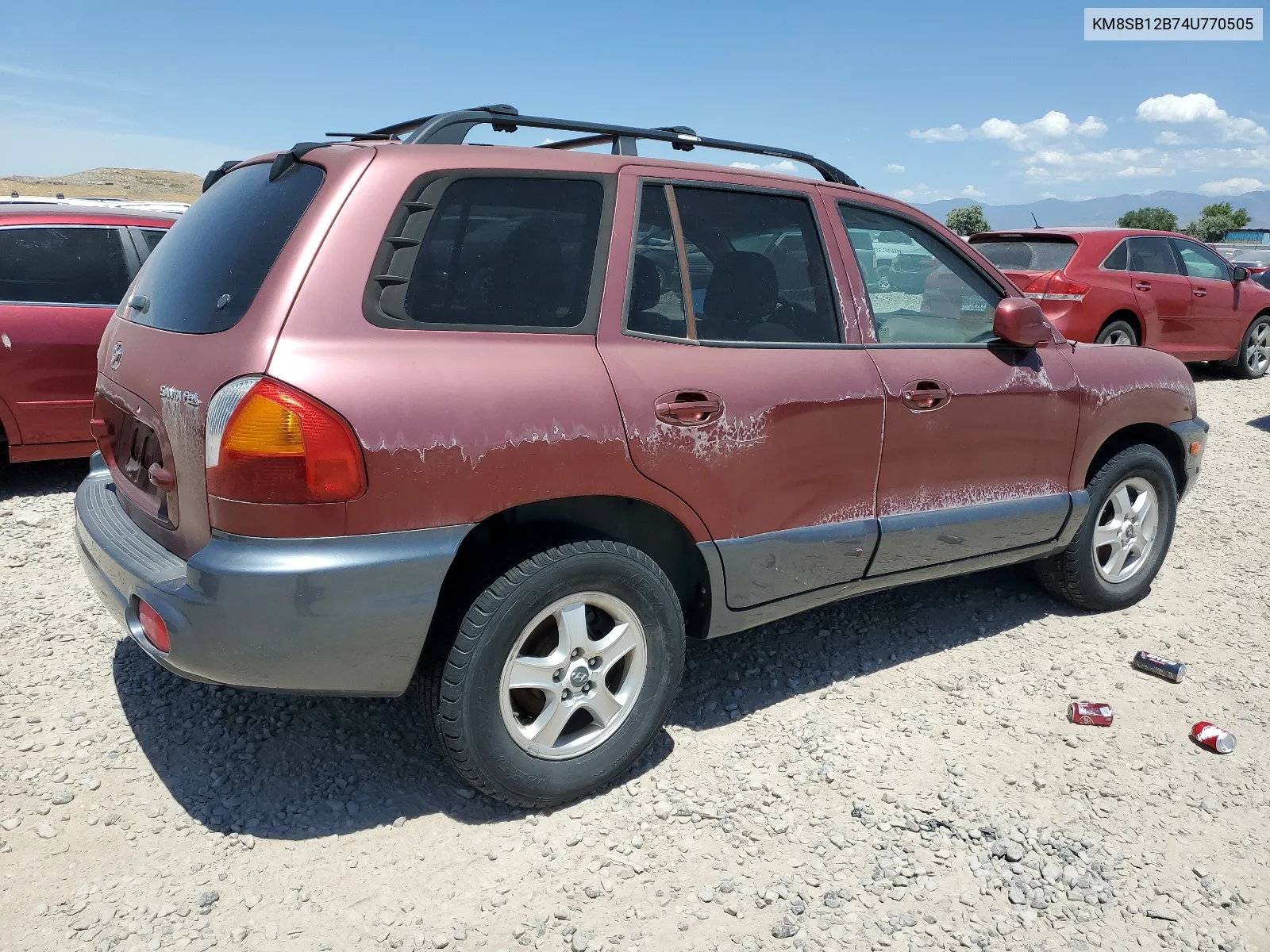 KM8SB12B74U770505 2004 Hyundai Santa Fe Gl