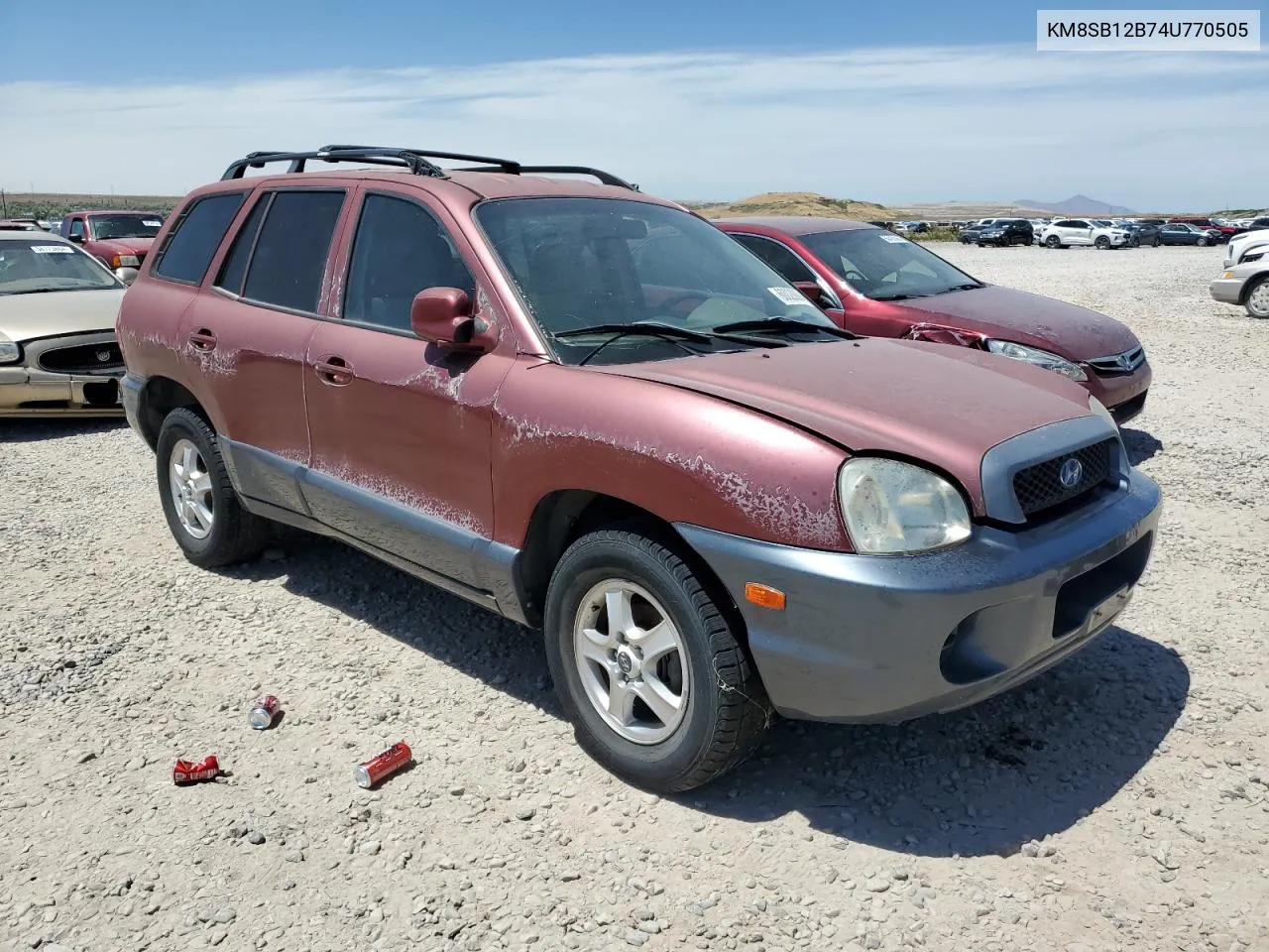 2004 Hyundai Santa Fe Gl VIN: KM8SB12B74U770505 Lot: 62756304