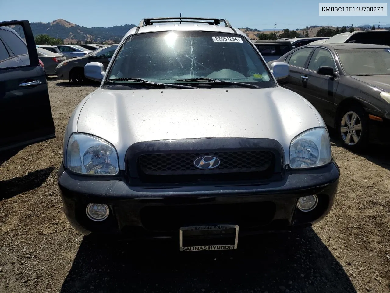 KM8SC13E14U730278 2004 Hyundai Santa Fe Gls