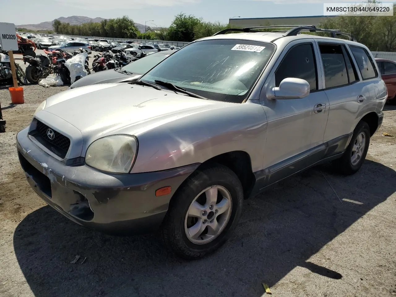 2004 Hyundai Santa Fe Gls VIN: KM8SC13D44U649220 Lot: 69296204