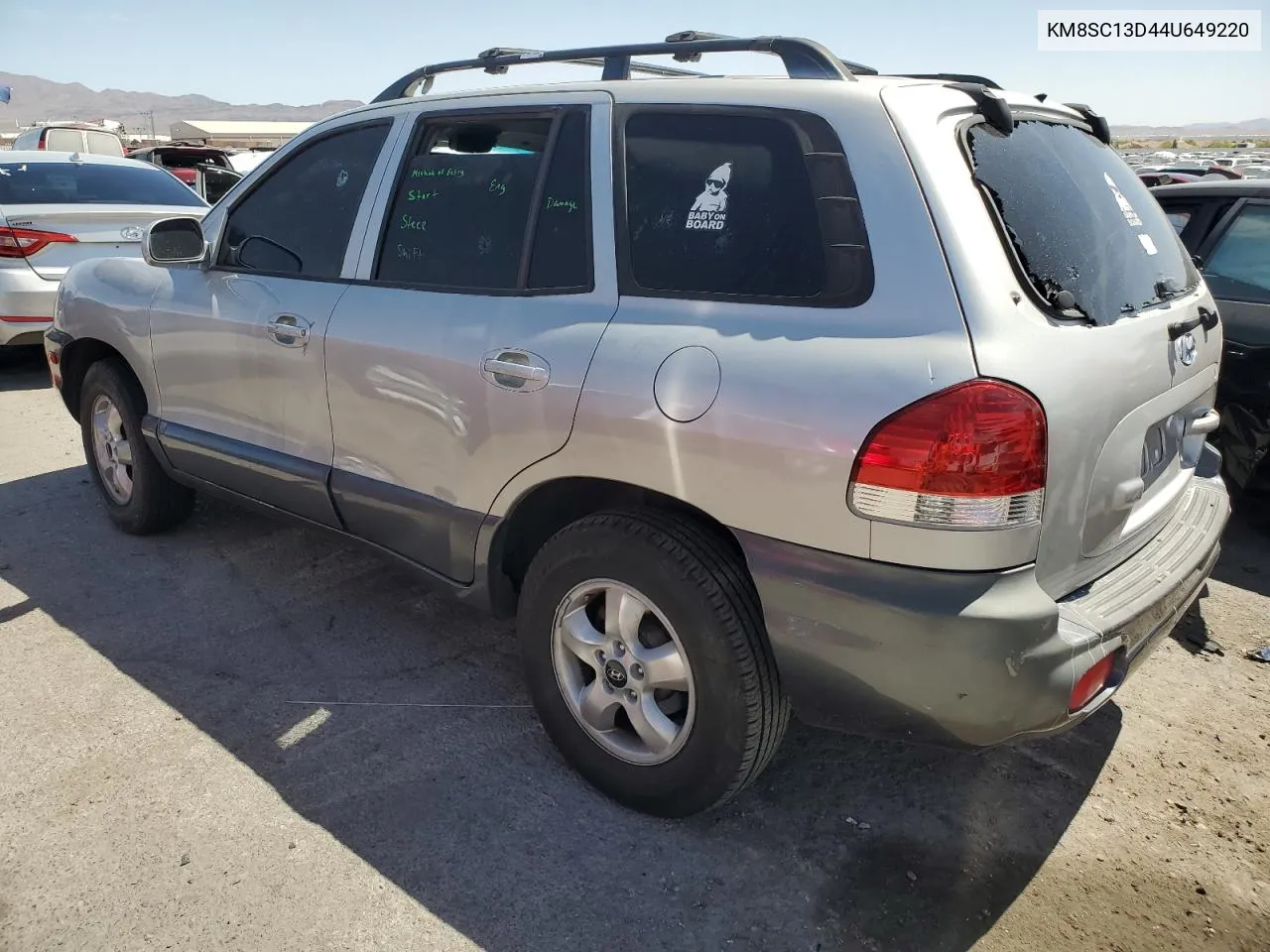 KM8SC13D44U649220 2004 Hyundai Santa Fe Gls