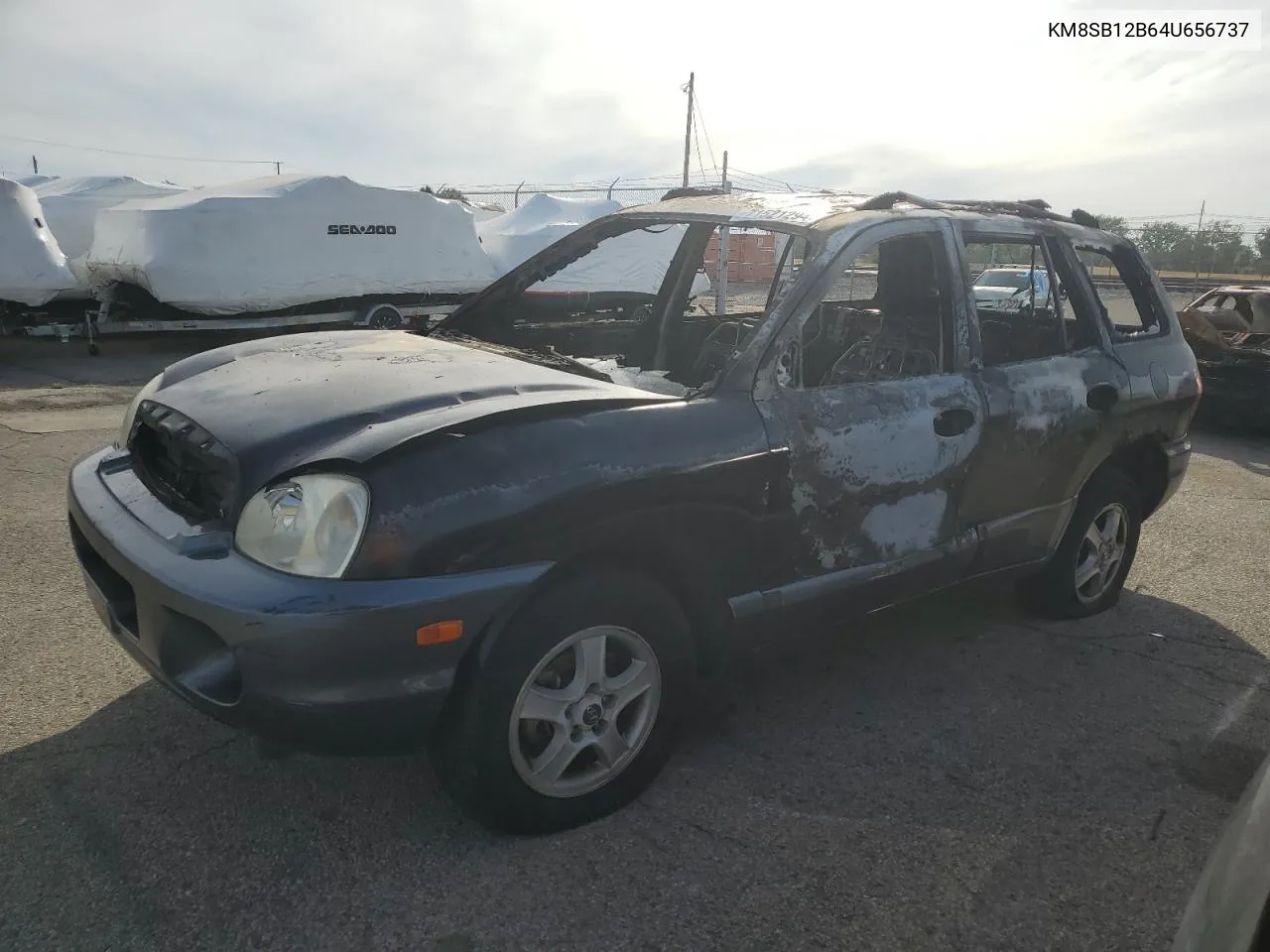 KM8SB12B64U656737 2004 Hyundai Santa Fe Gl