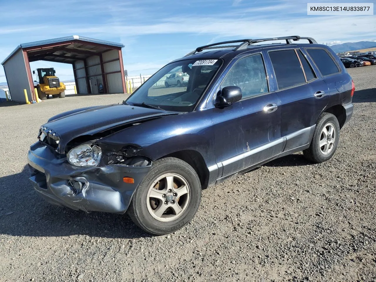 2004 Hyundai Santa Fe Gls VIN: KM8SC13E14U833877 Lot: 72091704