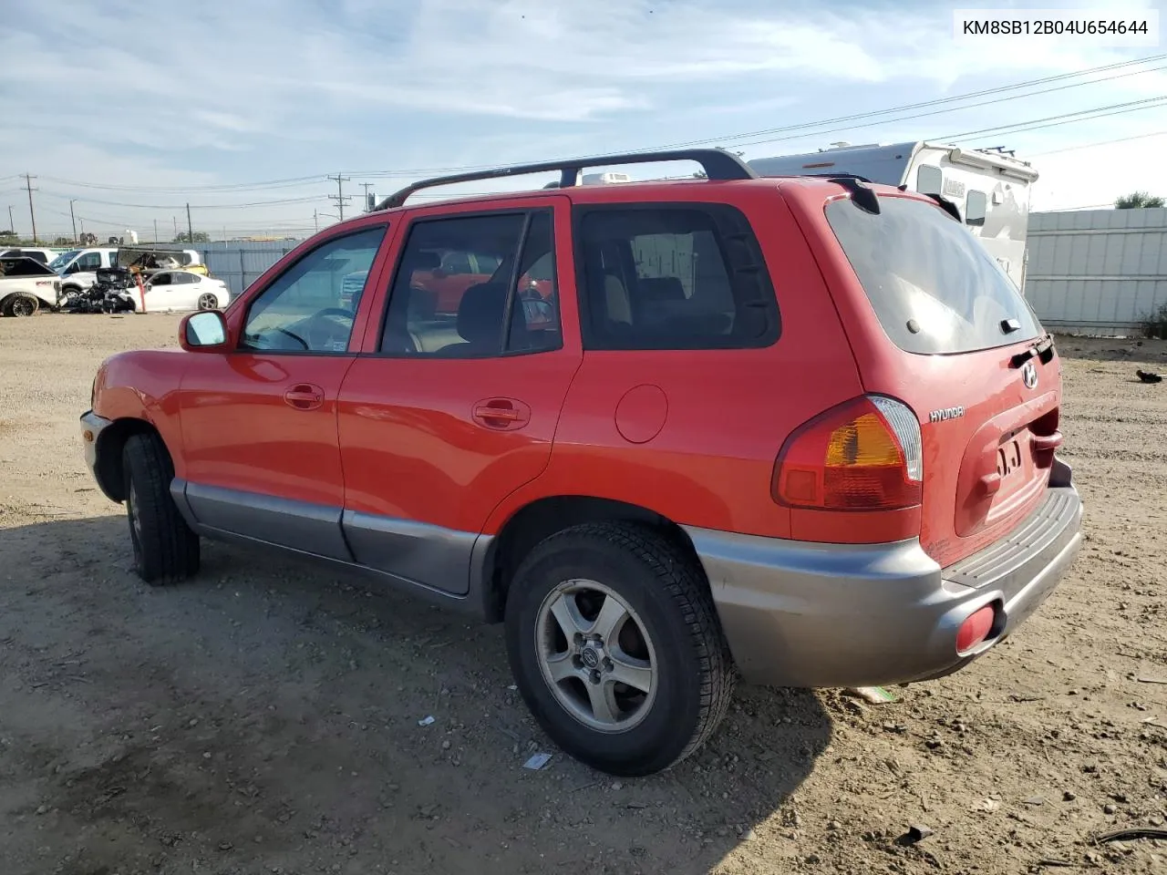 2004 Hyundai Santa Fe Gl VIN: KM8SB12B04U654644 Lot: 72450374