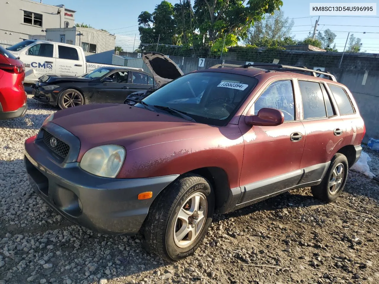 KM8SC13D54U596995 2004 Hyundai Santa Fe Gls