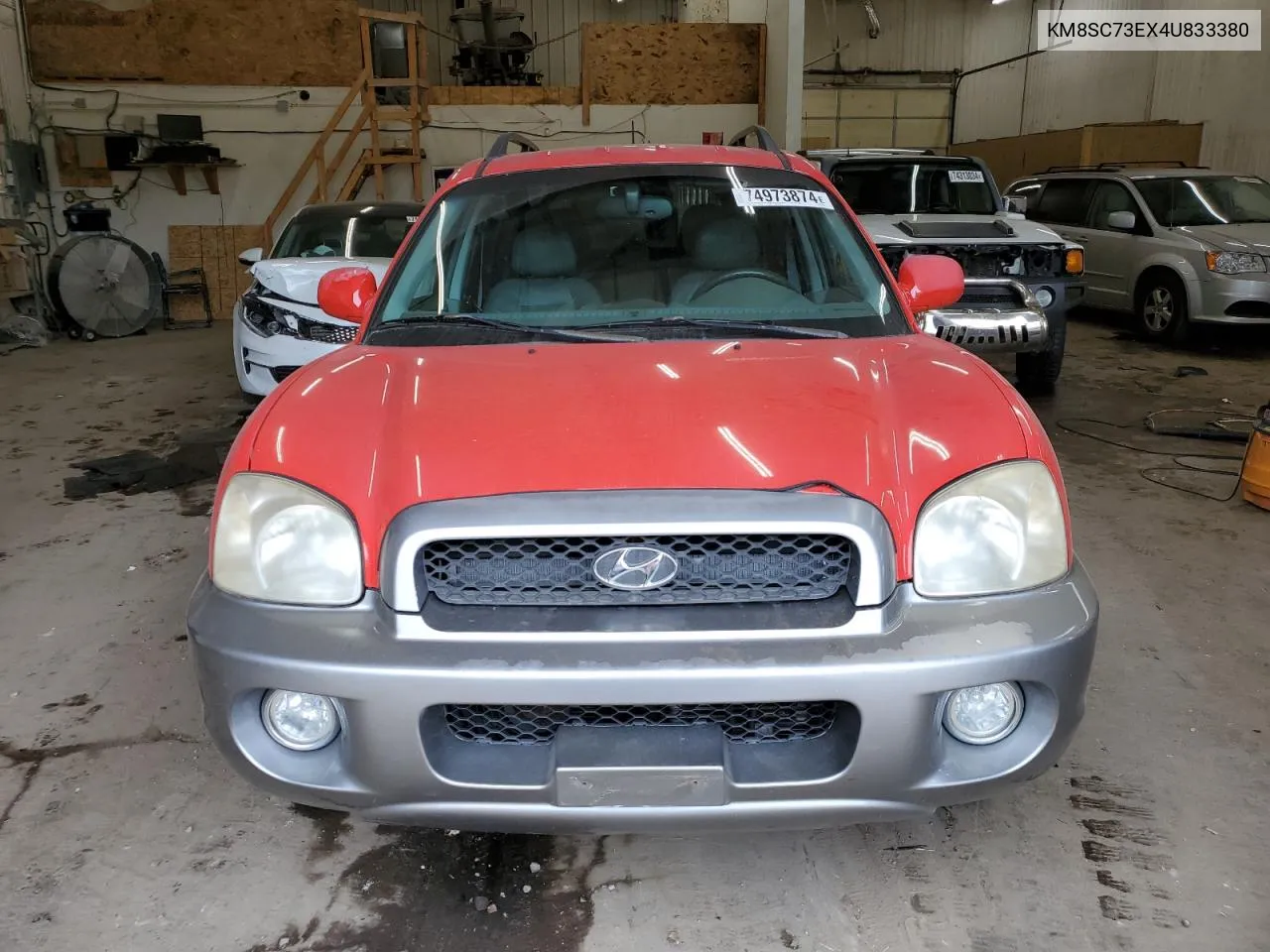 2004 Hyundai Santa Fe Gls VIN: KM8SC73EX4U833380 Lot: 74973874