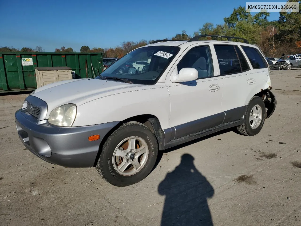 2004 Hyundai Santa Fe Gls VIN: KM8SC73DX4U836660 Lot: 76409554