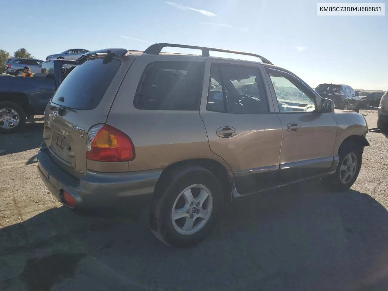 2004 Hyundai Santa Fe Gls VIN: KM8SC73D04U686851 Lot: 78108514