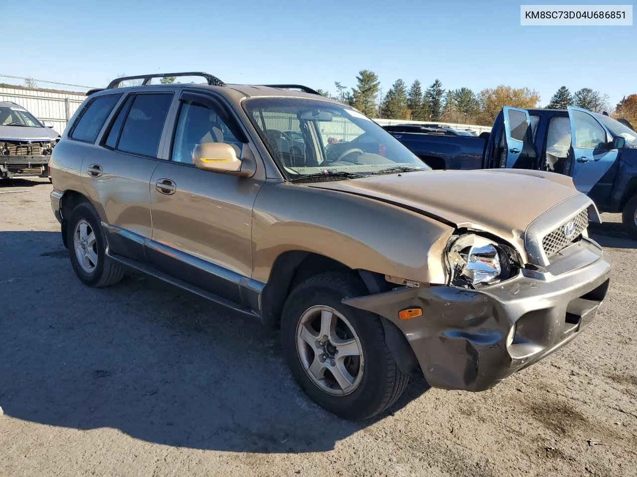 2004 Hyundai Santa Fe Gls VIN: KM8SC73D04U686851 Lot: 78108514