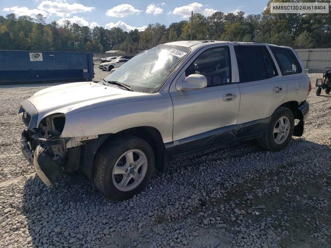 2004 Hyundai Santa Fe Gls VIN: KM8SC13D24U618404 Lot: 78476564