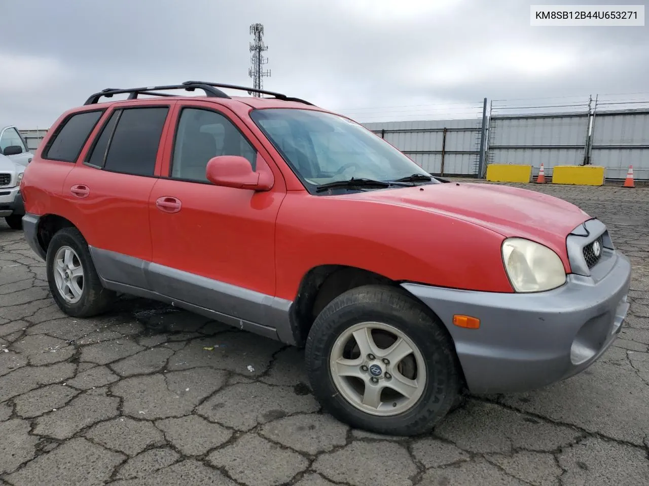 2004 Hyundai Santa Fe Gl VIN: KM8SB12B44U653271 Lot: 80059214