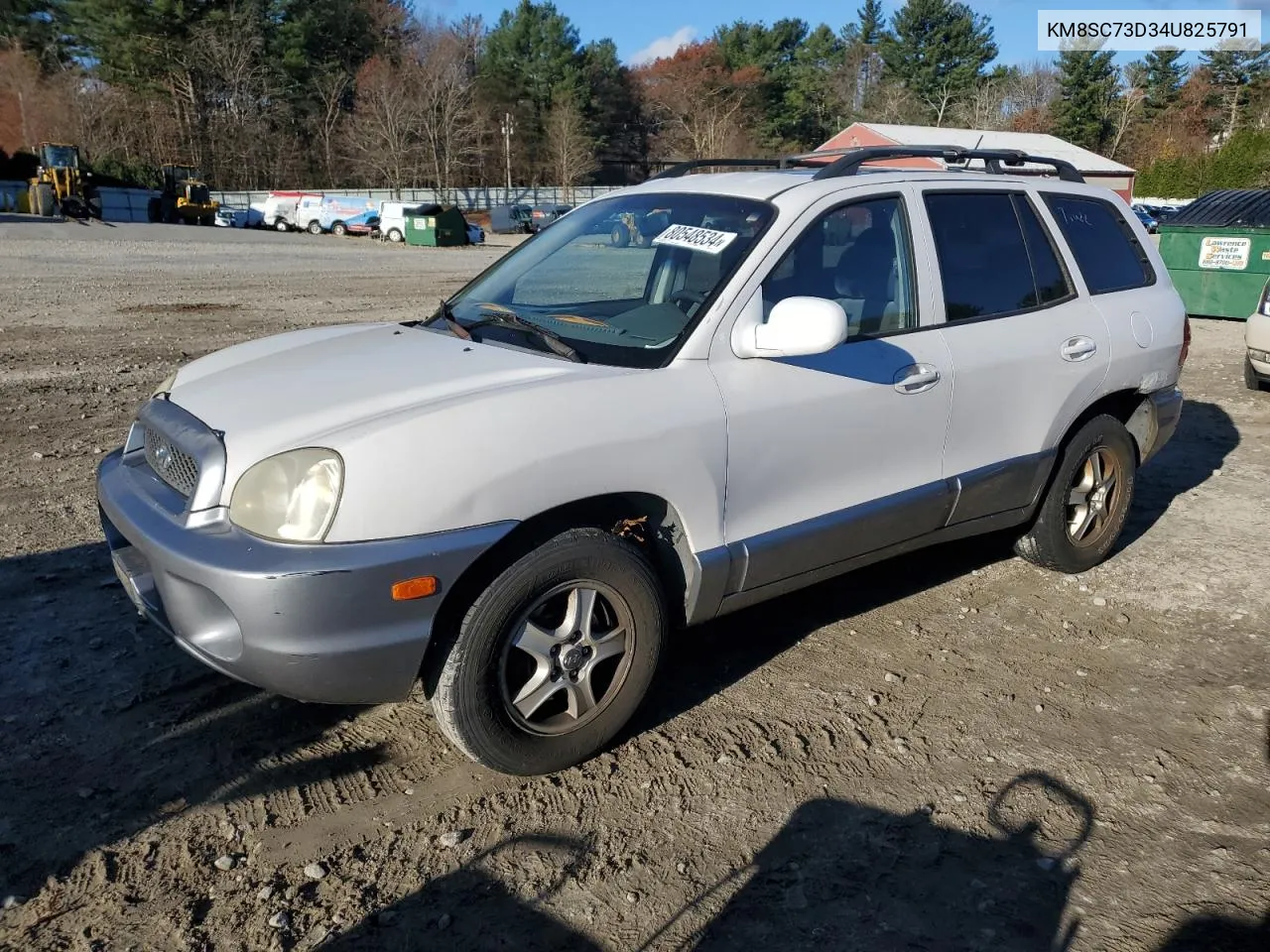 2004 Hyundai Santa Fe Gls VIN: KM8SC73D34U825791 Lot: 80548534