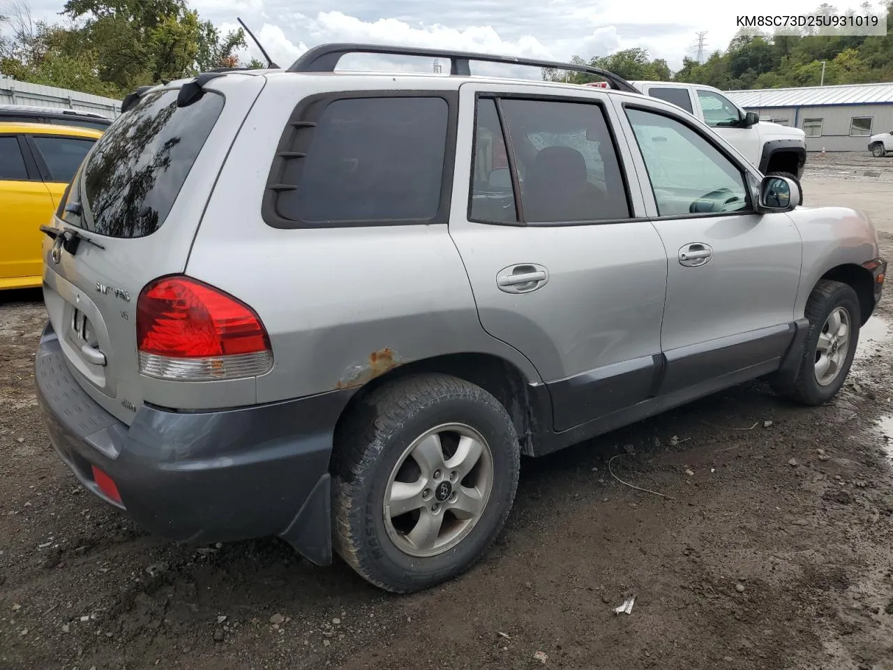 2005 Hyundai Santa Fe Gls VIN: KM8SC73D25U931019 Lot: 72907894