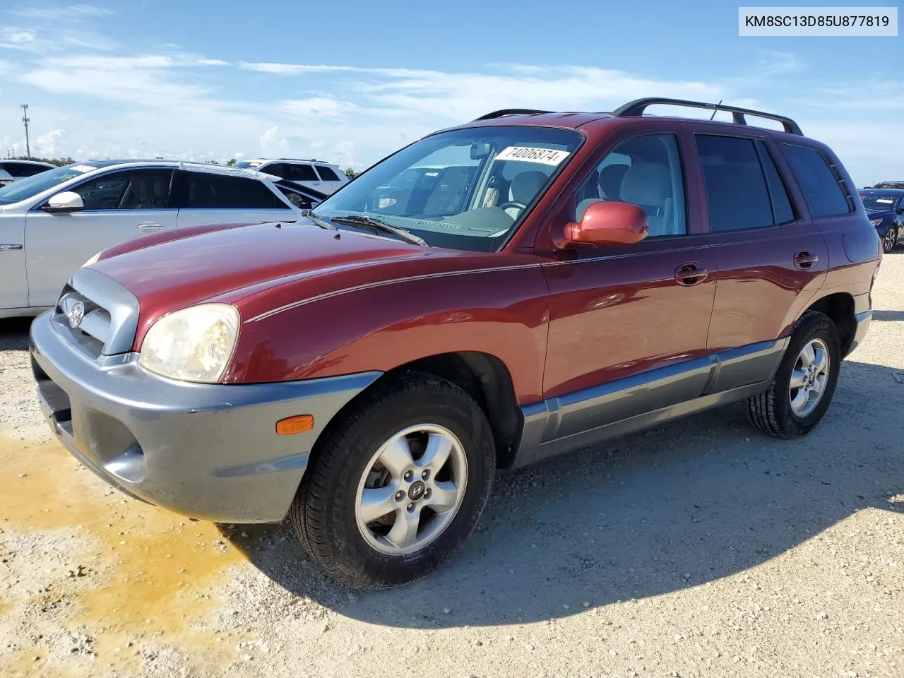 2005 Hyundai Santa Fe Gls VIN: KM8SC13D85U877819 Lot: 74006874