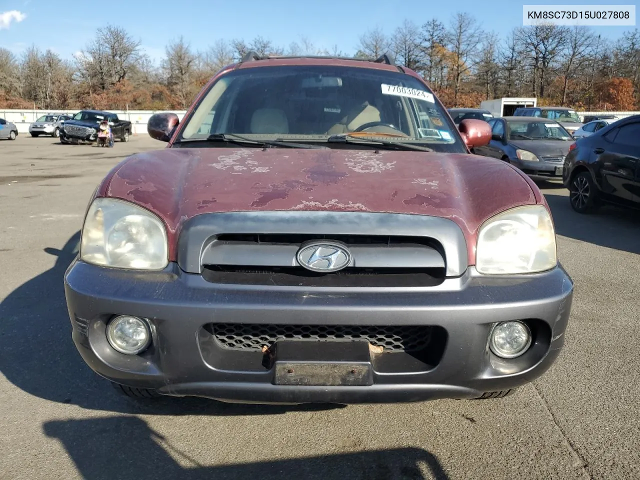 2005 Hyundai Santa Fe Gls VIN: KM8SC73D15U027808 Lot: 77003024