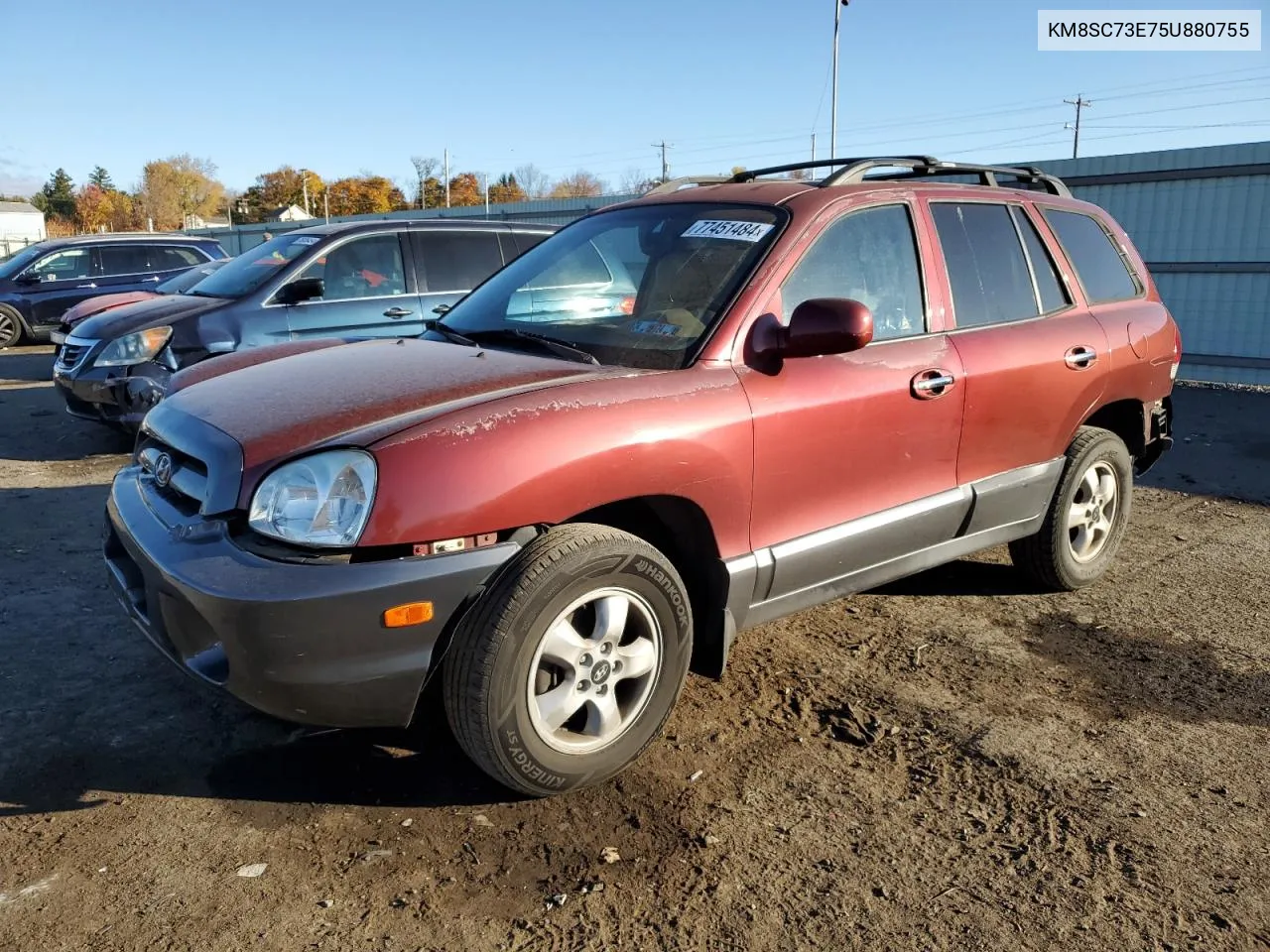 2005 Hyundai Santa Fe Gls VIN: KM8SC73E75U880755 Lot: 77451484