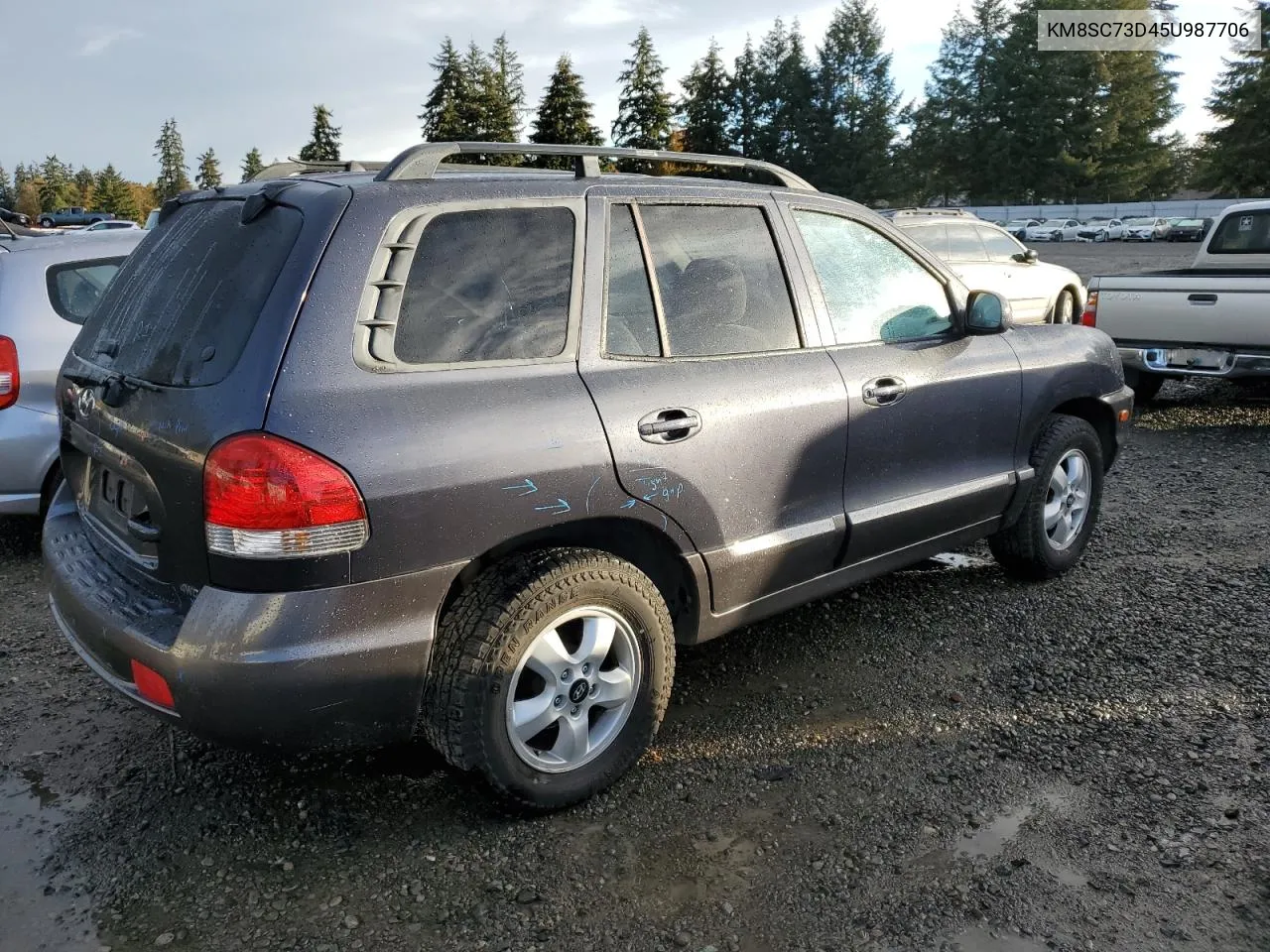 2005 Hyundai Santa Fe Gls VIN: KM8SC73D45U987706 Lot: 77706174