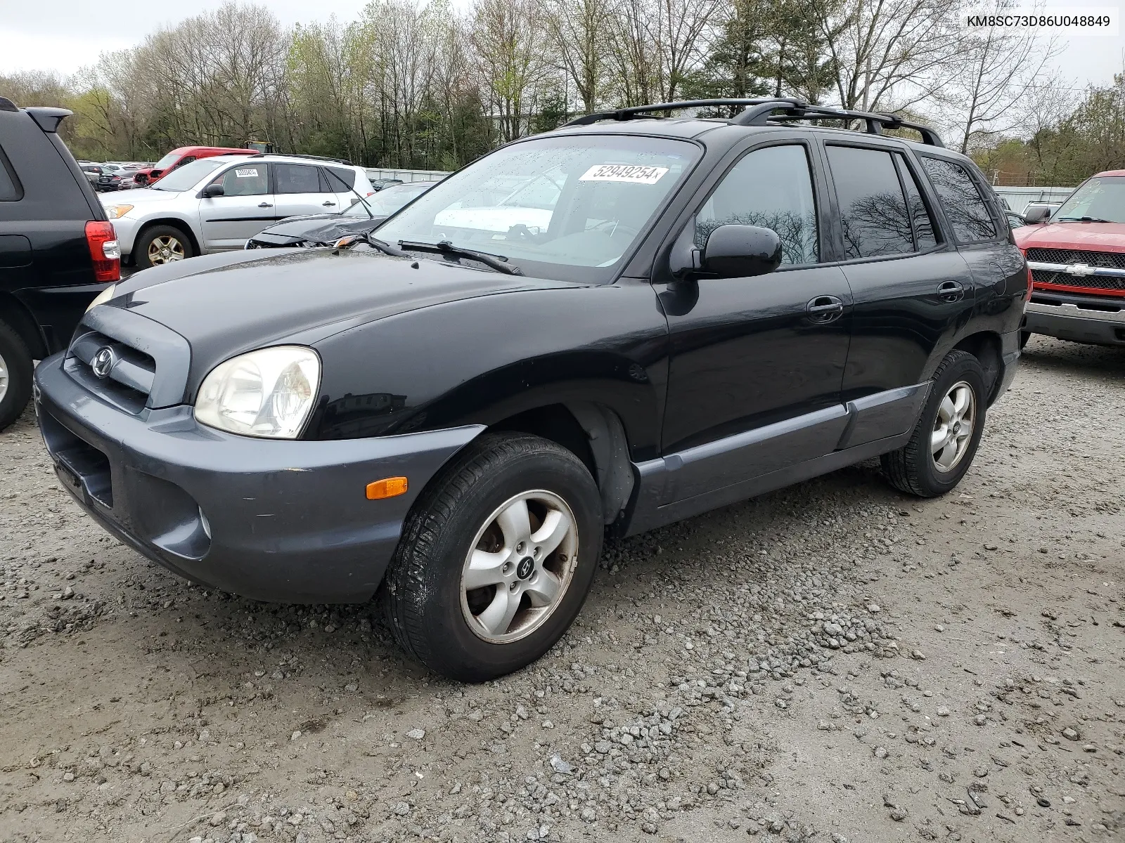 KM8SC73D86U048849 2006 Hyundai Santa Fe Gls