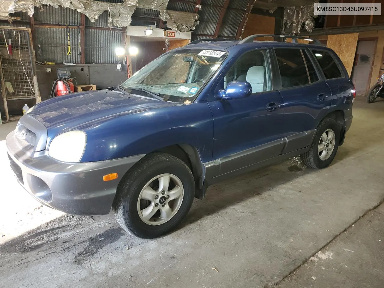 KM8SC13D46U097415 2006 Hyundai Santa Fe Gls