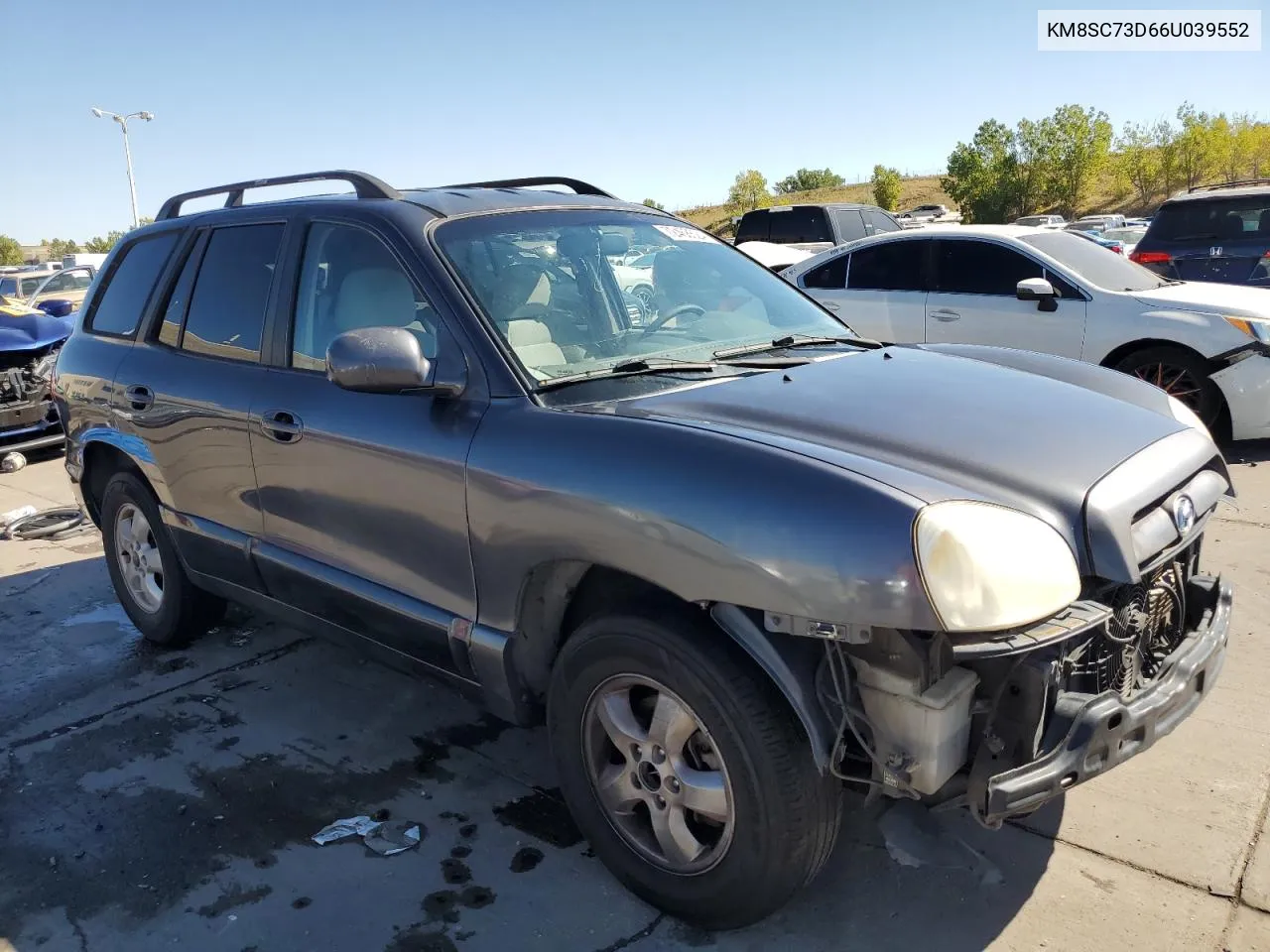 KM8SC73D66U039552 2006 Hyundai Santa Fe Gls