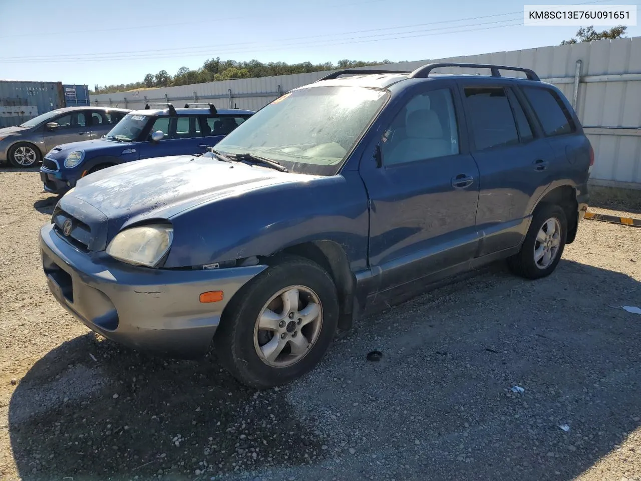 KM8SC13E76U091651 2006 Hyundai Santa Fe Gls