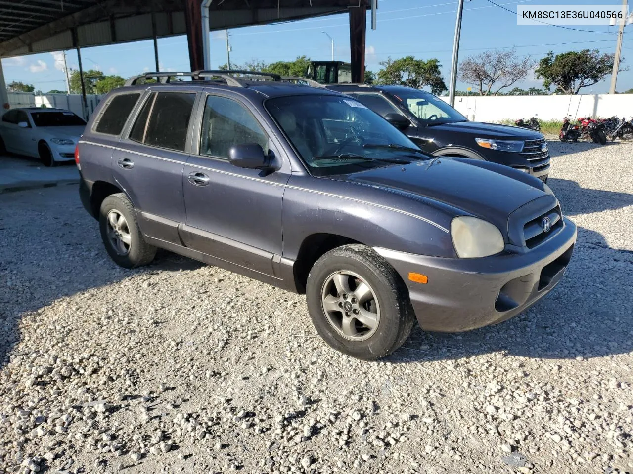 2006 Hyundai Santa Fe Gls VIN: KM8SC13E36U040566 Lot: 77750874