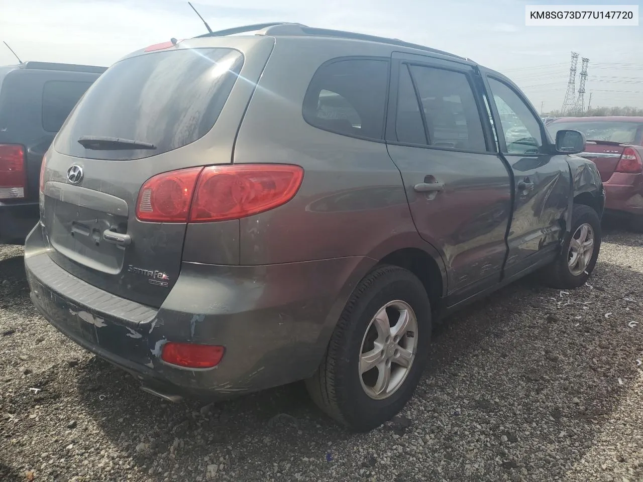 2007 Hyundai Santa Fe Gls VIN: KM8SG73D77U147720 Lot: 45242884