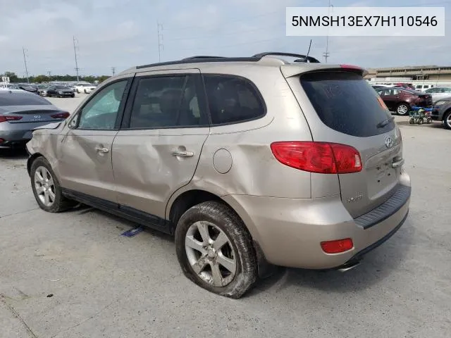 2007 Hyundai Santa Fe Se VIN: 5NMSH13EX7H110546 Lot: 48043634