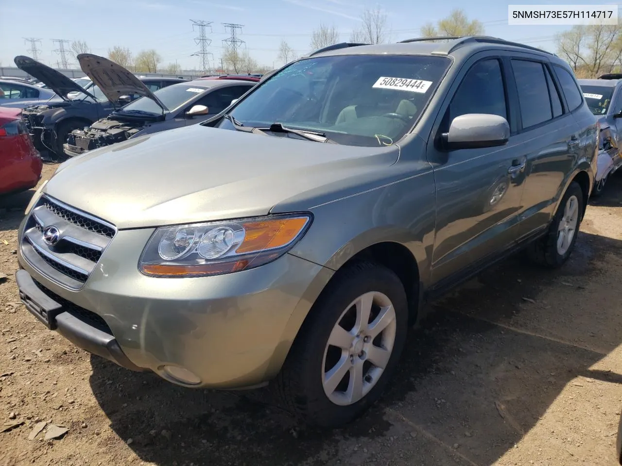 2007 Hyundai Santa Fe Se VIN: 5NMSH73E57H114717 Lot: 50829444